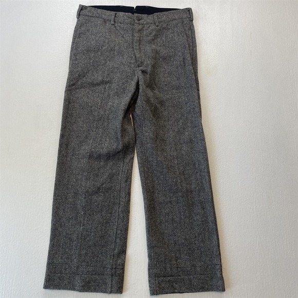 Engineered Garments 32x28 Gray Tweed Back Buckle Y2K Vtg New York USA Made Pants